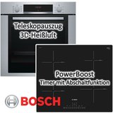 BOSCH Backofen-Set Bosch Backofen-Set HBA3140S0 mit Induktions-Kochfeld PUE611FB1E