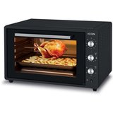 ICQN Minibackofen 60 Liter XXL, inkl. Backblech Set, 40°-230°C, Umluft, Pizza-Ofen, Doppelverglasung,…