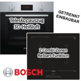 BOSCH Backofen-Set HERDSET Bosch Backofen Teleskopauszug +Induktionskochfeld autark 60cm