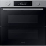 Samsung Pyrolyse Backofen NV7B4530ZAS, Pyrolyse-Selbstreinigung, Dual Cook Flex – Ein Ofen. Zwei Garräume.…